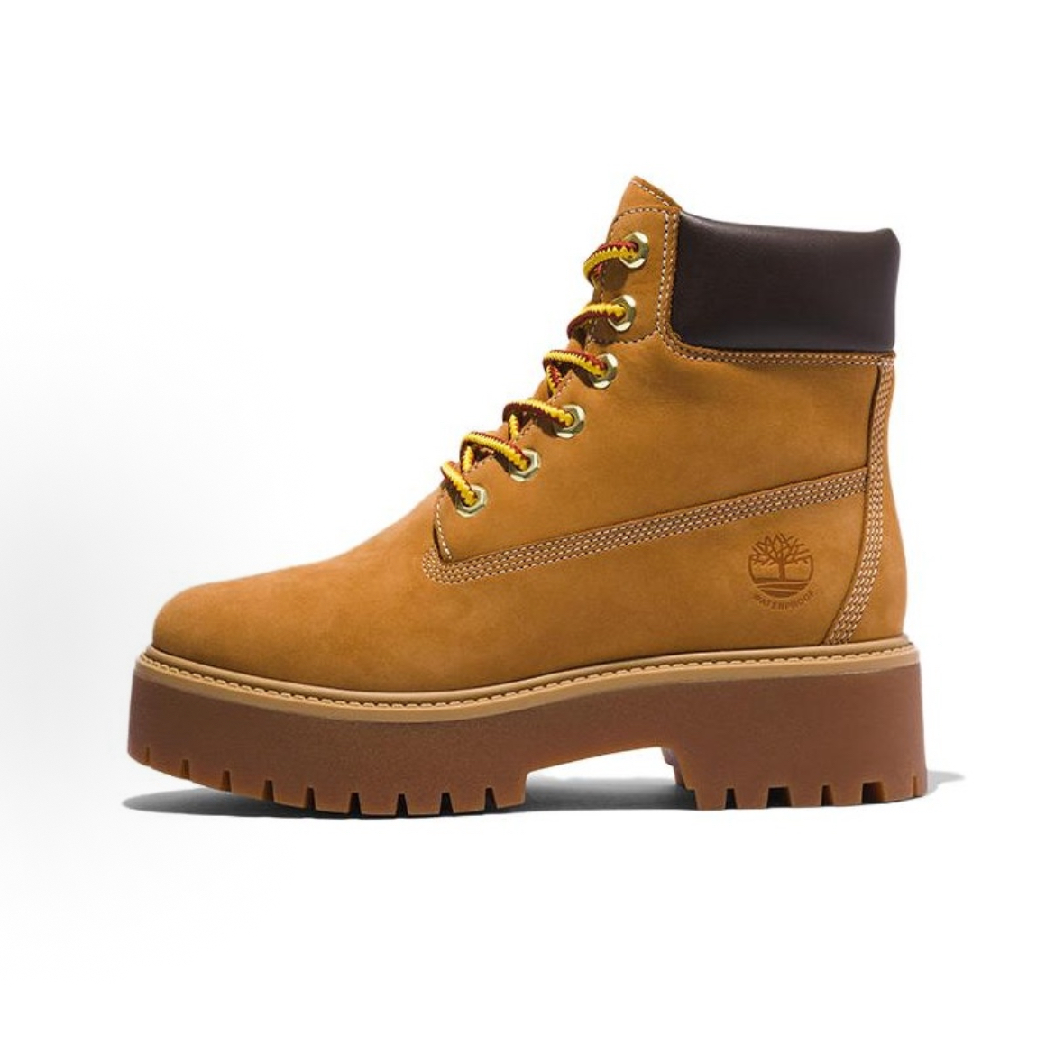 Timberland添柏岚 PREMIUM系列 皮革 舒适百搭防水 短筒 户外靴 女款 黄色