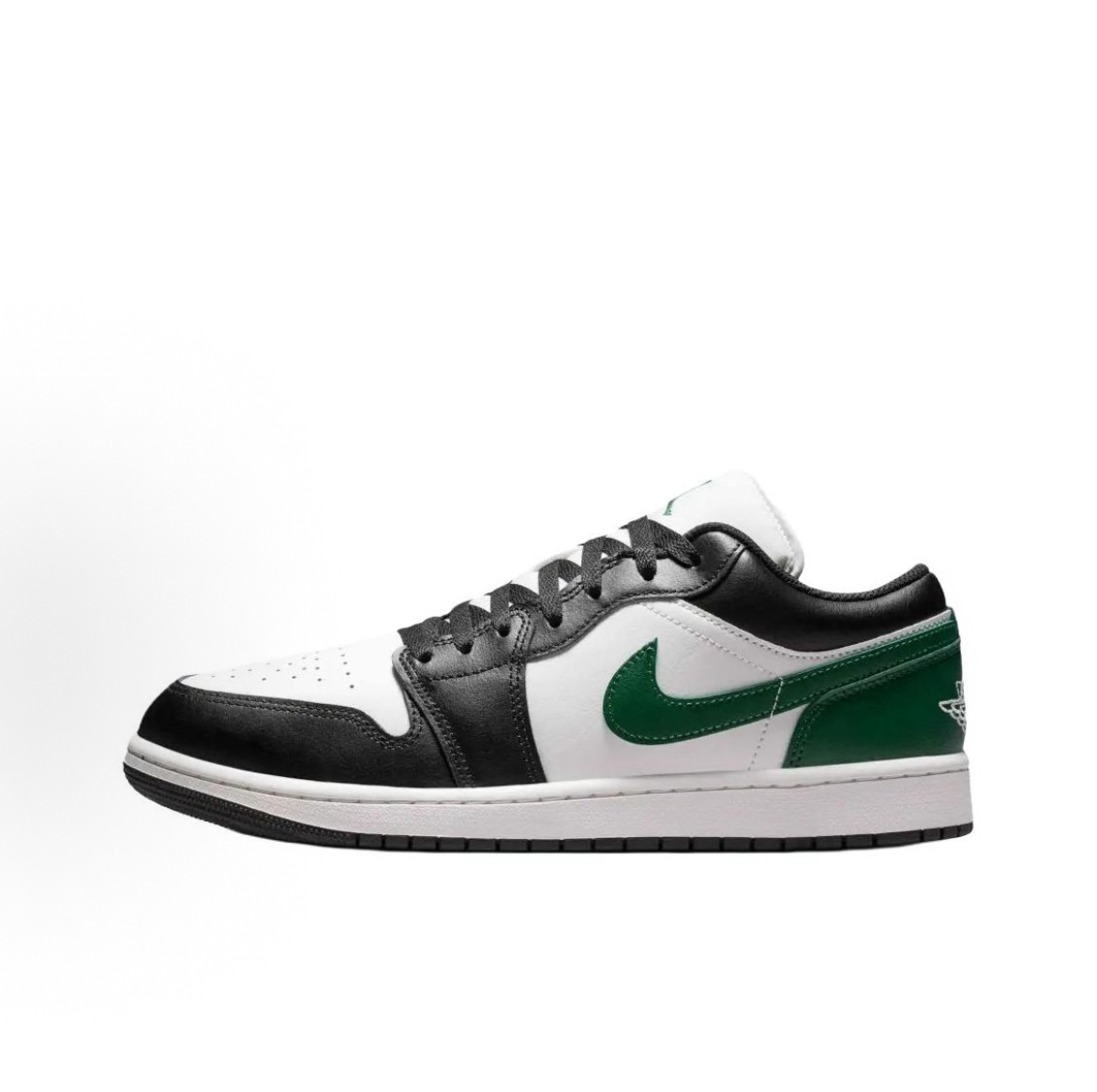 Jordan Air Jordan 1 舒适贴合 低帮 复古篮球鞋 男款 黑峡谷绿